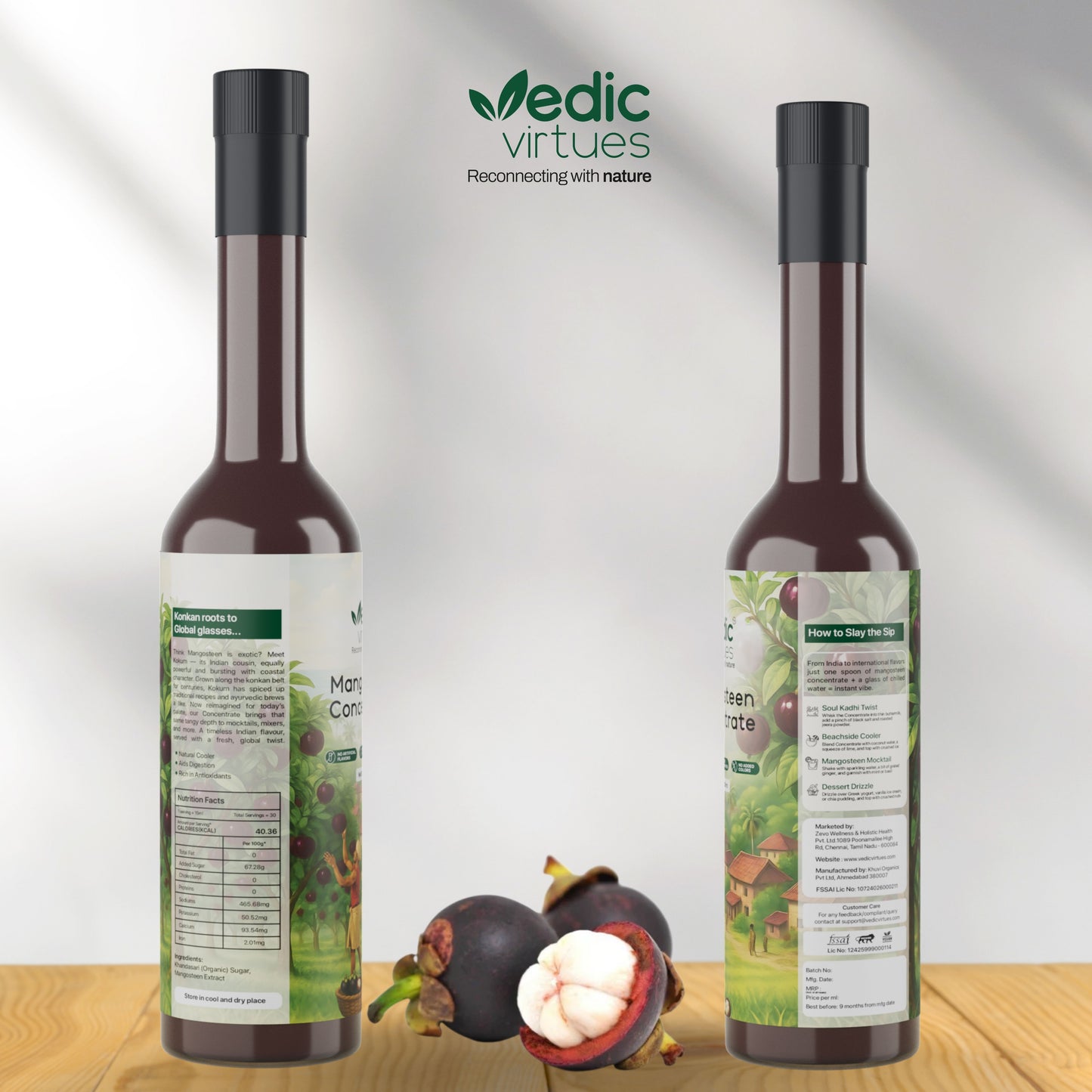 Mangosteen (Kokum) Concentrate I Sharbat I 100% Natural