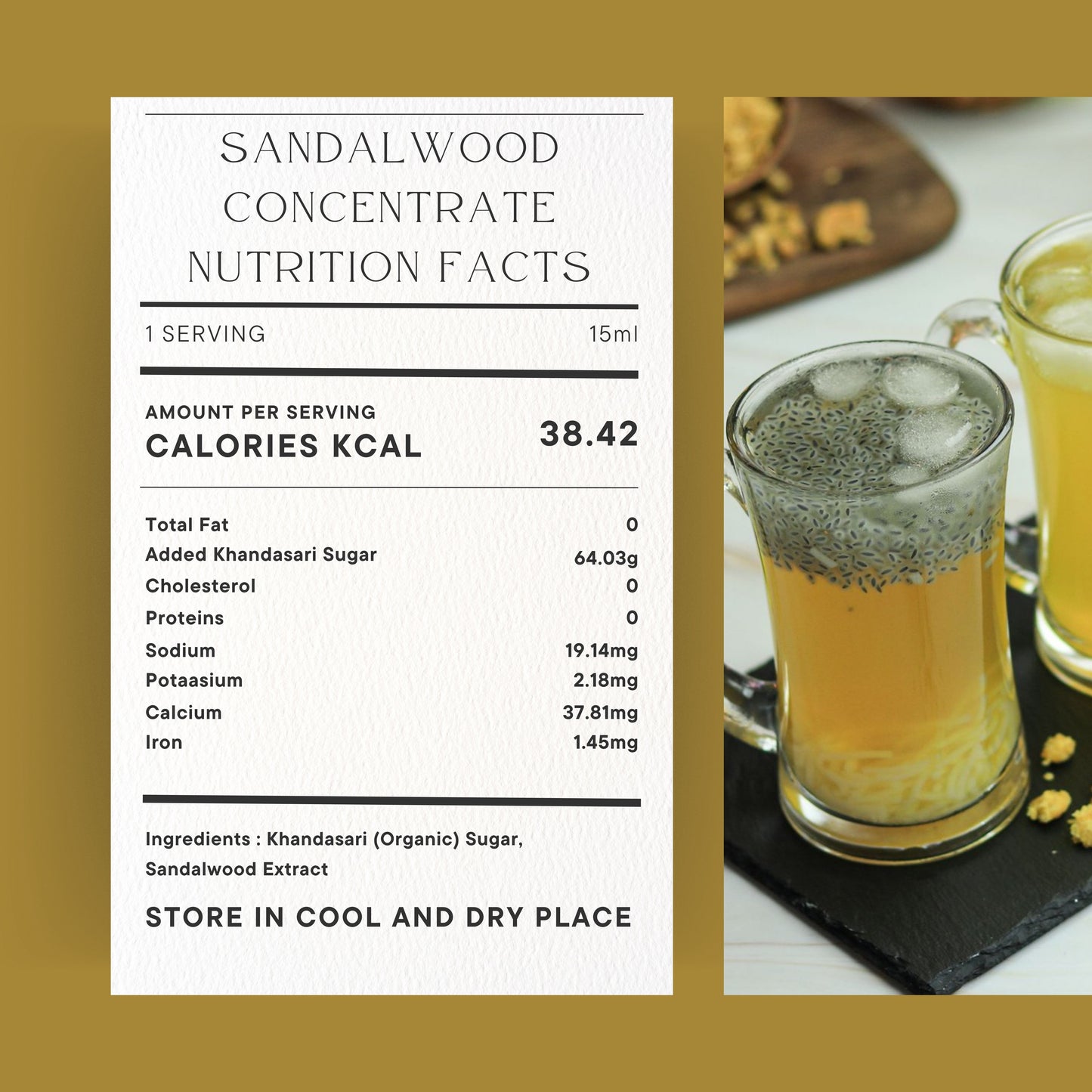 Sandalwood Concentrate I Sharbat I 100% Natural