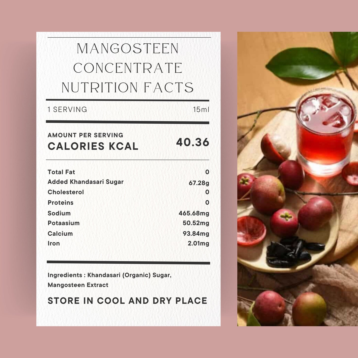Mangosteen (Kokum) Concentrate I Sharbat I 100% Natural