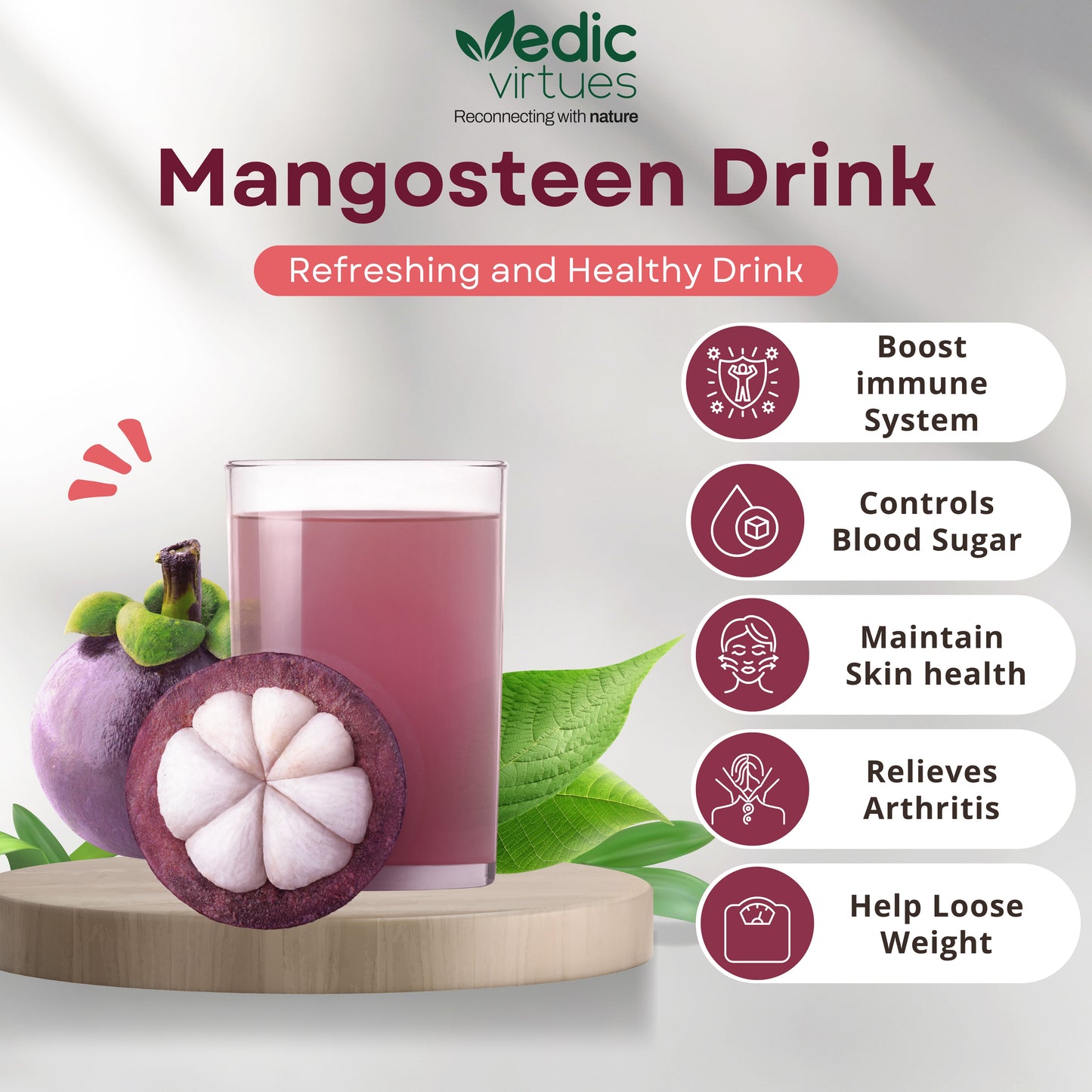 Mangosteen (Kokum) Concentrate I Sharbat I 100% Natural