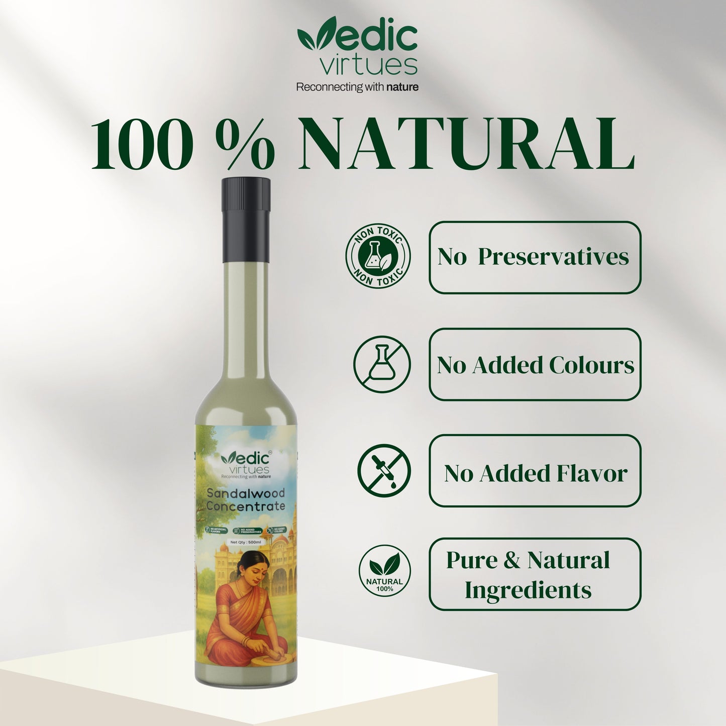Sandalwood Concentrate I Sharbat I 100% Natural